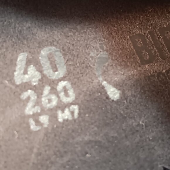 Birkenstock 'Buckley' women's blue suede leather mules sz 40 EU / 9 - 9.5 US - Picture 12 of 14